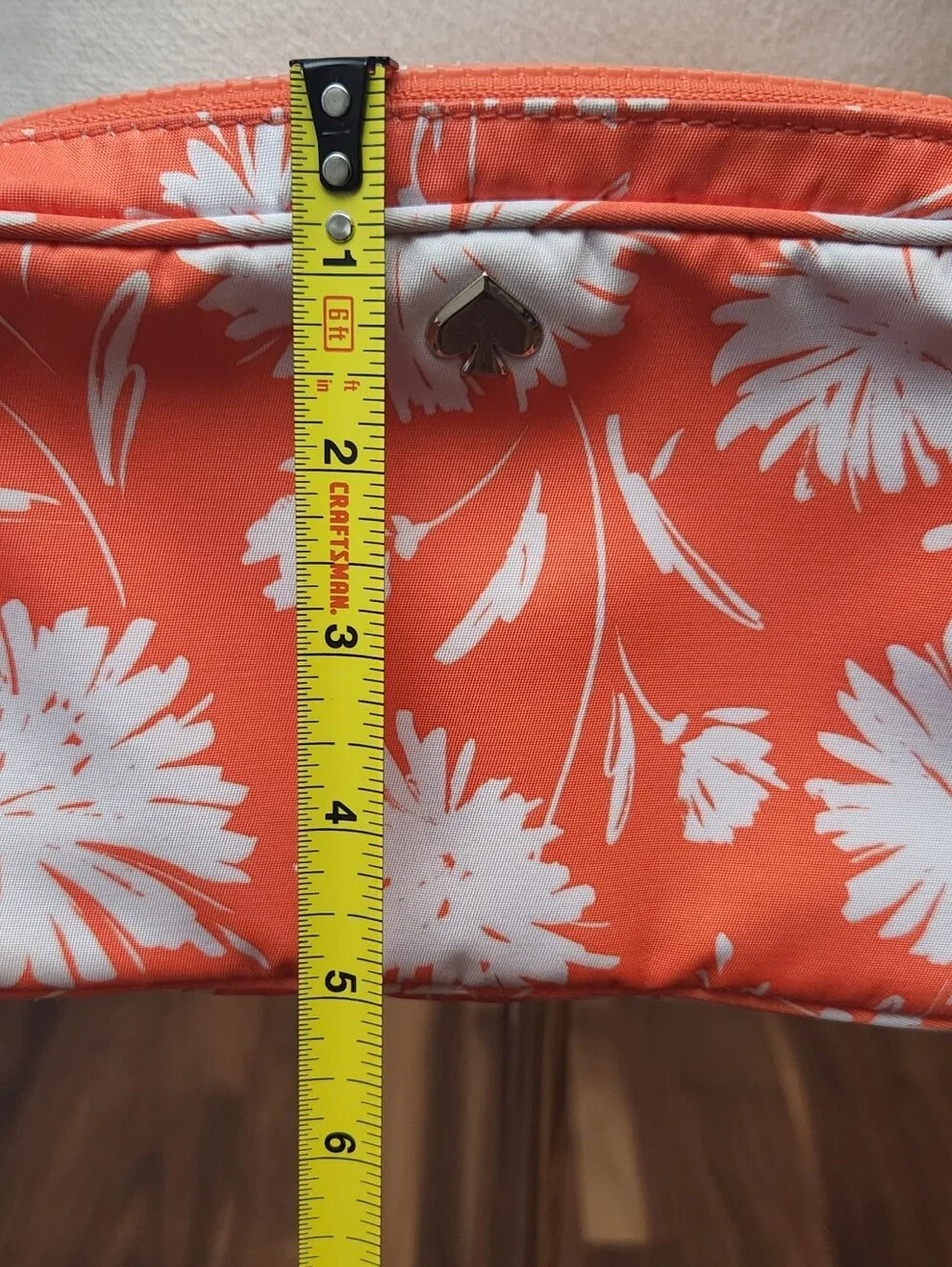 Kate Spade New York Women's Jae Mini Nylon Crossbody Bag Orange Small Camera Bag